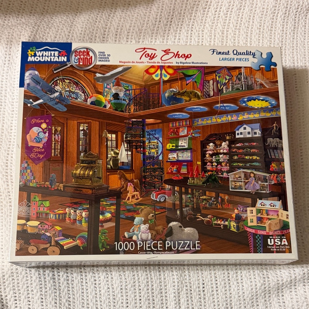 White Mountain “Toy Shop”‎ Colorful Puzzle NEW